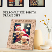 Cadres Gravés Joyeux et brillants cadeaux de vacances personnali
