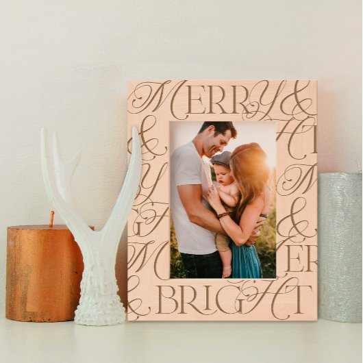 Cadres Gravés Joyeux Et Lumineux Noël