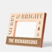 Cadres Gravés Joyeux et Noël brillant (Gauche)