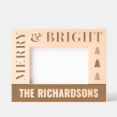 Cadres Gravés Joyeux et Noël brillant (Recto)