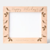 Cadres Gravés Joyeux Fêtes Nom de famille (Recto)