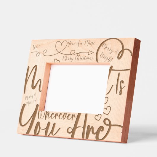 Cadres Gravés Joyeux Noël branché Vous êtes à moi (Gauche)