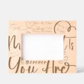 Cadres Gravés Joyeux Noël branché Vous êtes à moi (Recto)