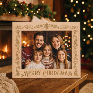Cadres Gravés Joyeux Noël De Famille, Équipe, Amis, Bureau