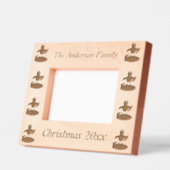 Cadres Gravés Joyeux Noël Pêche Penguin Custom (Gauche)