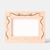 Cadres Gravés Joyeux Noël Ribbon Holiday (Recto)