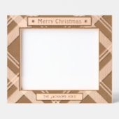 Cadres Gravés Joyeux Noël rustique vacances photo en bois gravé (Recto)