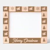Cadres Gravés Joyeux Noël rustique vacances photo en bois gravé (Recto)
