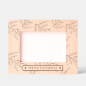 Cadres Gravés Joyeux Noël rustique vacances photo en bois gravé (Recto)