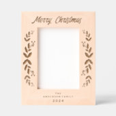 Cadres Gravés Joyeux Noël Végétal Berries Laser (Recto)