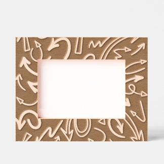 Cadres Gravés Just Arrows Etched Wooden Frame Engraved Frames