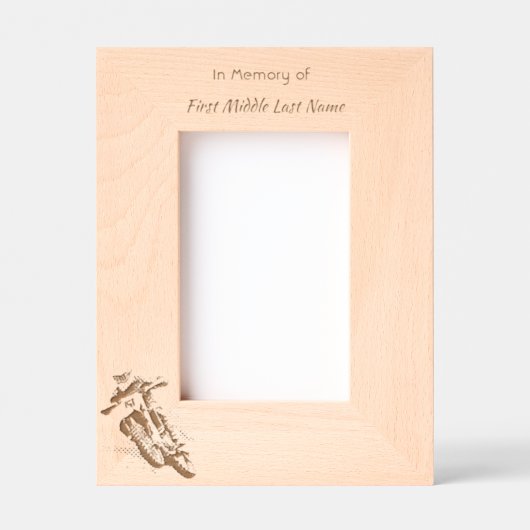 Cadres Gravés Keepsake Memorial Motocross Motorcycle Racing (Recto)