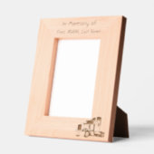 Cadres Gravés Keepsake Memorial  Semi-Truck Tractor-trailer  (Gauche)