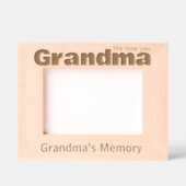 Cadres Gravés La mémoire de grand-mère (Recto)