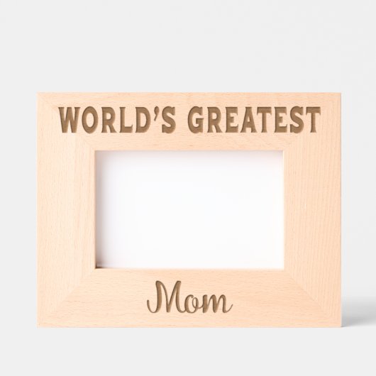 Cadres Gravés La plus grande maman du monde (Recto)