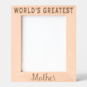 Cadres Gravés La plus grande mère du monde (Recto)