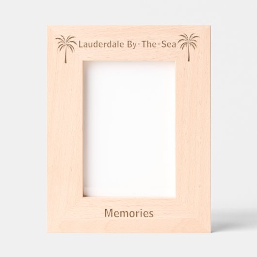 Cadres Gravés Lauderdale By-The-Sea Florida Laser Engraved frame (Recto)
