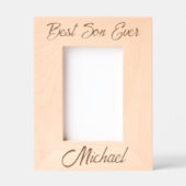 Cadres Gravés Le meilleur fils jamais personnalisé (Recto)