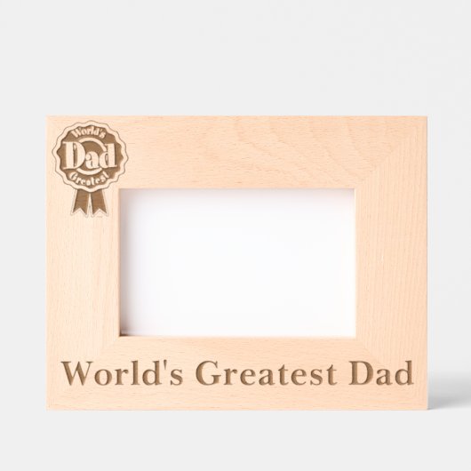 Cadres Gravés Le plus grand papa du monde (Recto)