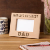 Cadres Gravés Le plus grand papa du monde (Gauche)