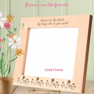 Cadres Gravés Les fleurs sont comme les amis apportent la couleu