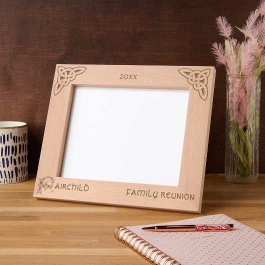 Cadres Gravés Lettre celtique F Nom personnalisé (Gauche)