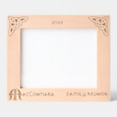 Cadres Gravés Lettre celtique M Nom personnalisé (Recto)