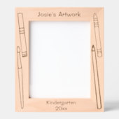 Cadres Gravés L'oeuvre personnalisée de mon enfant (Recto)