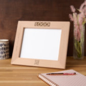 Cadres Gravés Logo d'entreprise QR Code éco minimaliste (Gauche)