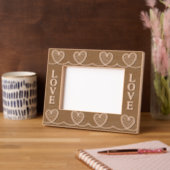 Cadres Gravés Love Connect Etched Wooden Frame Engraved Frames (Gauche)