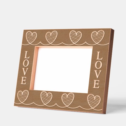 Cadres Gravés Love Connect Etched Wooden Frame Engraved Frames (Gauche)