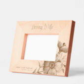 Cadres Gravés Love Femme Floral Memorial Keepsaké 4x6L (Gauche)