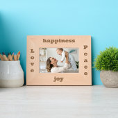 Cadres Gravés Love Peace Simple Modern Rustic Script Typographie