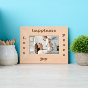 Cadres Gravés Love Peace Simple Modern Rustic Script Typographie