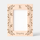 Cadres Gravés Lush Berry Sprigs Monogramme et nom (Recto)