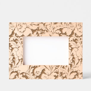 Cadres Gravés Magnifique motif floral sépia vintage