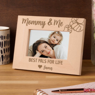 Cadres Gravés Maman & Me Best Pals pour la vie de Fils ou de Fil