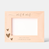 Cadres Gravés Maman Nous t'aimons Coeurs et noms (Recto)