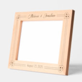 Cadres Gravés Mariage en forme de noeud carrossable 10x8 (Gauche)