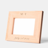 Cadres Gravés Mariage Monogramme Moderne (Gauche)