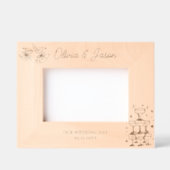 Cadres Gravés Mariage Nom personnalisé fancy champagne tour (Recto)