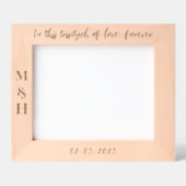 Cadres Gravés mariage photo élégant moderne pour jeunes mariés P (Recto)