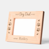 Cadres Gravés Meilleur CHIEN DAD jamais - Animaux de compagnie p (Gauche)