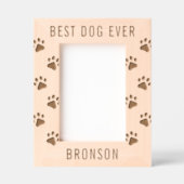 Cadres Gravés Meilleur Empreinte de patte de chien (Recto)