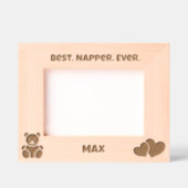 Cadres Gravés Meilleur Napper Jamais, Mignonne Bébé Personnalisé (Recto)