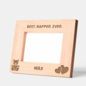 Cadres Gravés Meilleur Napper Jamais, Mignonne Bébé Personnalisé (Gauche)