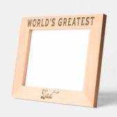 Cadres Gravés Meilleur Papa du Monde (Gauche)