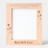 Cadres Gravés Meilleure femme jamais amour Message Valentines Ca (Recto)