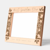 Cadres Gravés Meilleure frontière florale de grand-mère (Gauche)