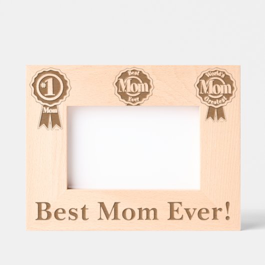 Cadres Gravés Meilleure Maman Jamais ! (Recto)